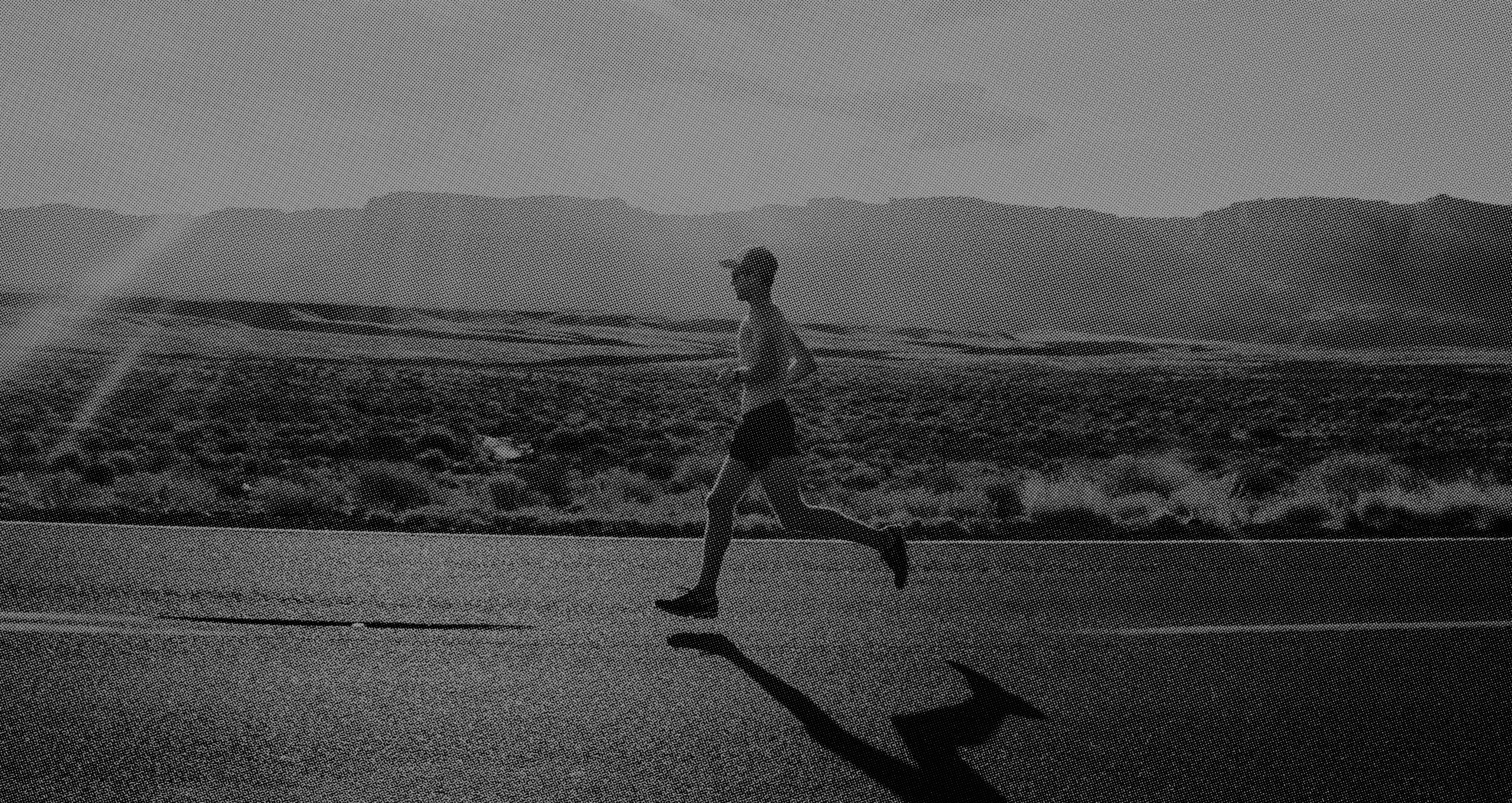 Corredor na natureza